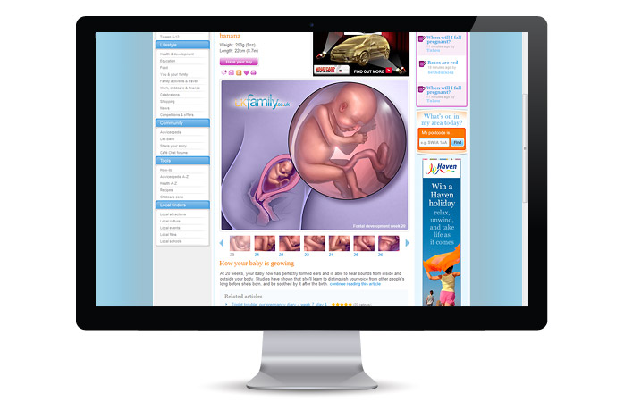 UKfamily website - Lead Designer