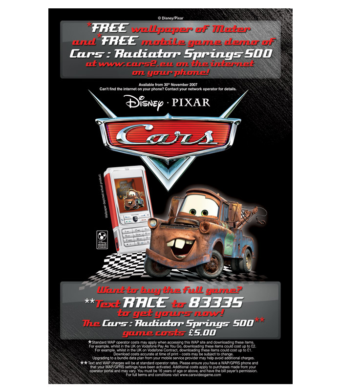 Dsiney Mobile Studios - Print work